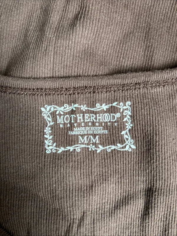 Motherhood Maternity Brown Ribbed Scoop Tank - Image 2