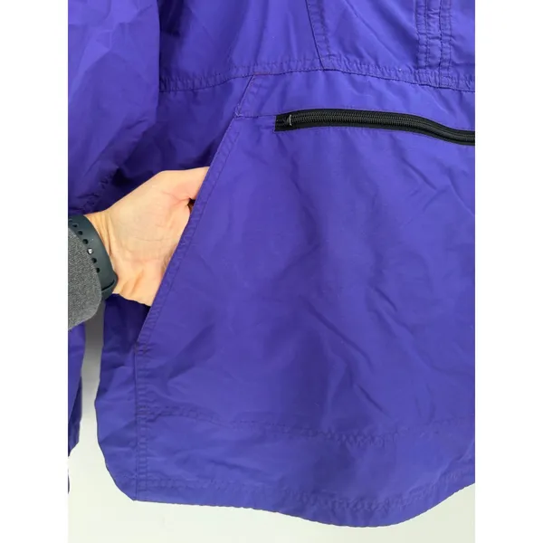 LL Bean Anorak Pullover Women XL Purple Vintage 90s Y2K Gorpcore - Image 5