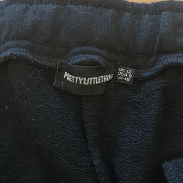 Prettylittlething Black Sweats - Image 3