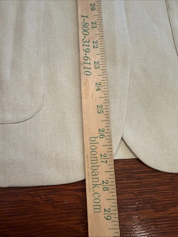 HALARA collar, long sleeve work linen- feel blazer with pockets size extra small - Image 12