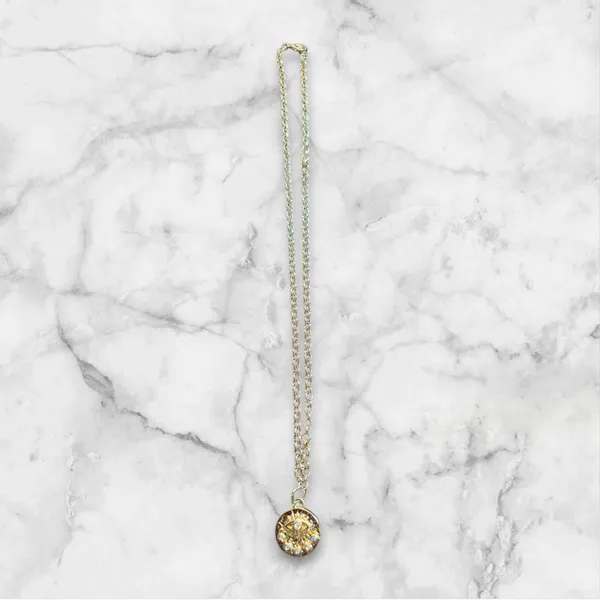 Gold Evil Eye Pendant Necklace - Image 3
