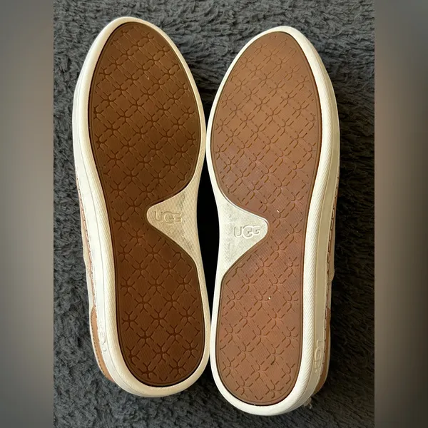 Ugg Leather Adley Slip on Shoes Size 7 - Image 11