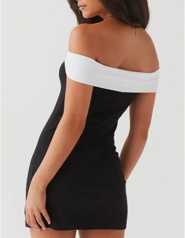 Peppermayo Diamonds & Pearls Mini Dress Black - Image 3