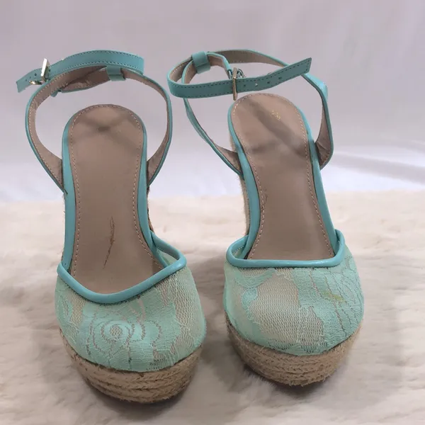 Victoria's Secret Lacy Wedge Espadrilles - Image 3