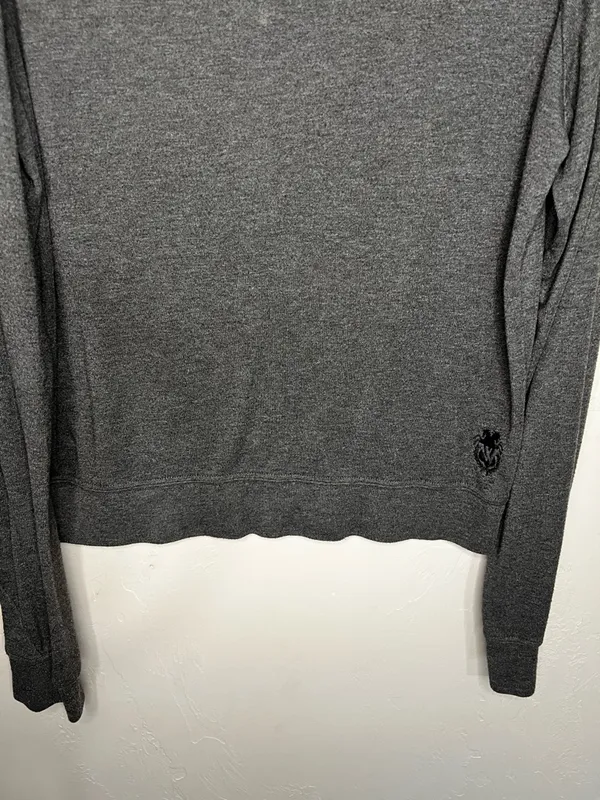 Wildfox Baggy Beach Jumper Charcoal Gray‎ Green Long-Sleeve Sweatshirt - Image 3