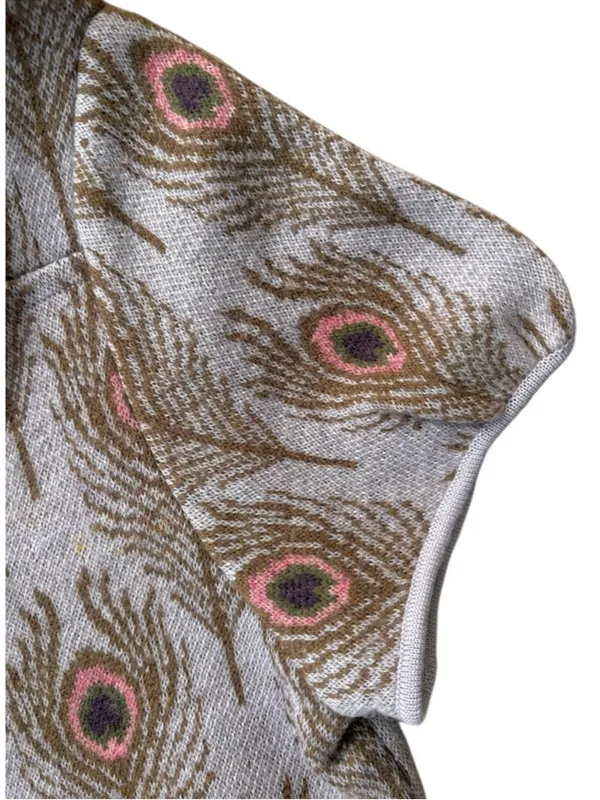 Like New Anthropologie MOTH Wool Peacock Funneled Folds Sweater Size Small - Image 6