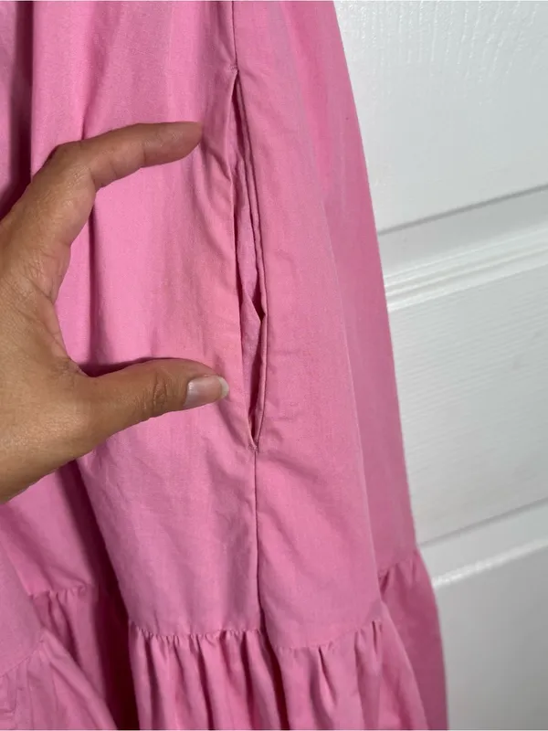 Abercrombie & Fitch Pink Open‎ Back Maxi Dress XLP Petite - Image 10