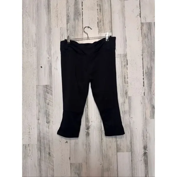 Avia Sport Black Capri Leggings Women’s Size L Athletic Workout Yoga Pants - Image 2