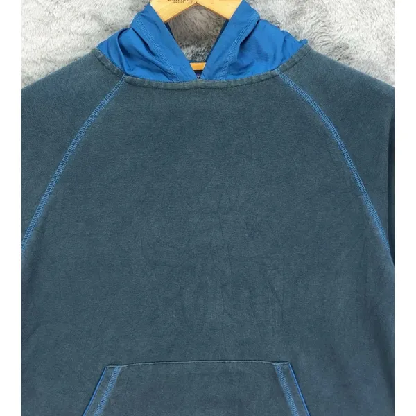 PATAGONIA Organic Cotton Light Hoodies #5123-175 Vintage? Turquoise/blue Med Wms - Image 3