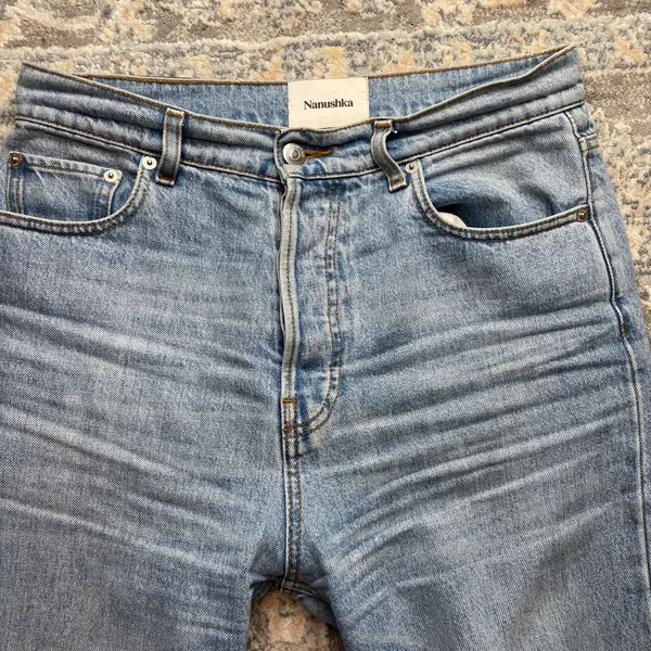 Nanushka Kemia Straight-Leg Jeans Eco Light Wash - Image 3