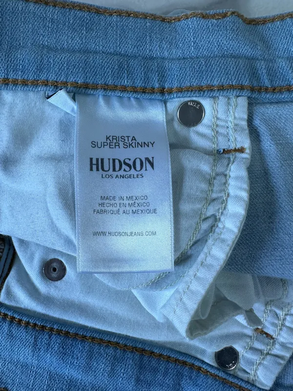 Hudson Krista Super Skinny Women's Light Blue Skinny Jeans size 28 Stretch Soft - Image 8