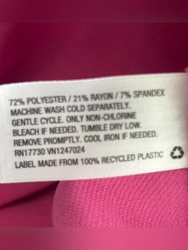 A New Day Women's Pink Stretch Chino Twill Shorts 6 Regular Fit Slash Pockets - Image 3