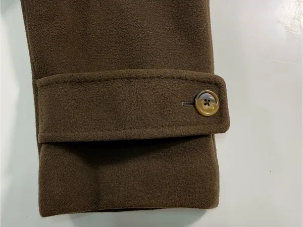 Regency Cashmere Vintage Cashmere Wool Blend-Brown Single-Breasted - Image 7