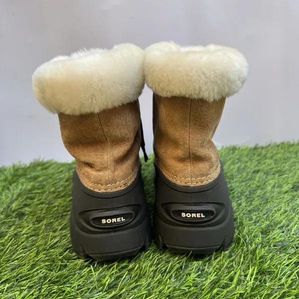Sorel Snow Angel Lace Winter Boots NL1810-234 Tan Waterproof Womens Size 7 US - Image 4