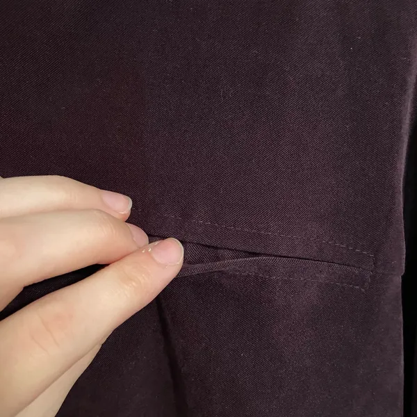 Vintage Wildlife‎ Sportswear women’s deep purple faux suede button down medium - Image 9