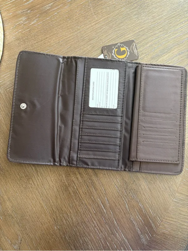Guess Beige Wallet with Hot Pink Accents - Image 2