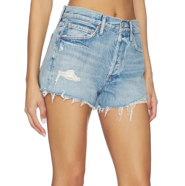 AGOLDE Parker Cut-Off Shorts - Image 2