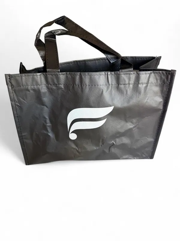 NWOT Fabletics Black Reusable Tote Gym Shopping Bag - Image 3
