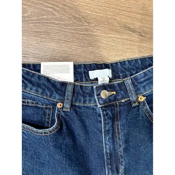 HM High Waist Flare Jeans Dark Wash‎ Full Length Denim Womens Size 6 NEW Boho - Image 4