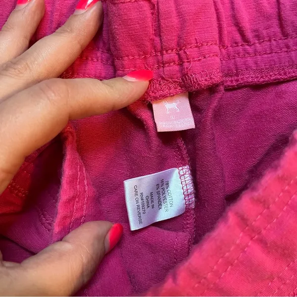 Victoria’s Secret PINK cropped sweatpants size large - Image 3