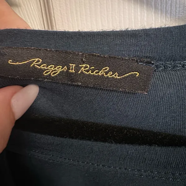 Raggs II Riches Navy Long Sleeve Top - Image 3