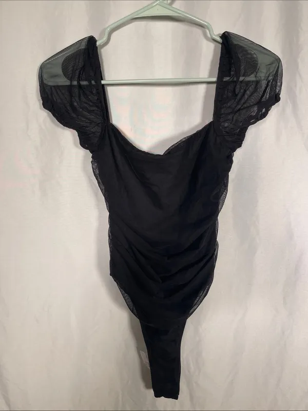Princess Polly Womens Dostan Bodysuit Black New 4/Small - Image 2