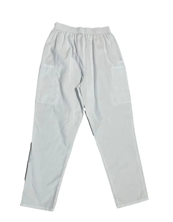 New Women’s Cherokee White Scrub Pants with Cargo Pockets Elastic Waist size Xs - Image 2
