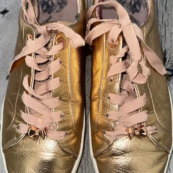Ted Baker London Kelleip Rose Gold Sneakers - Image 13