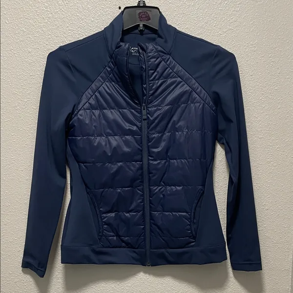 Southern Tide Josette Mixed Media Full Zip Athletic Jacket - Image 3