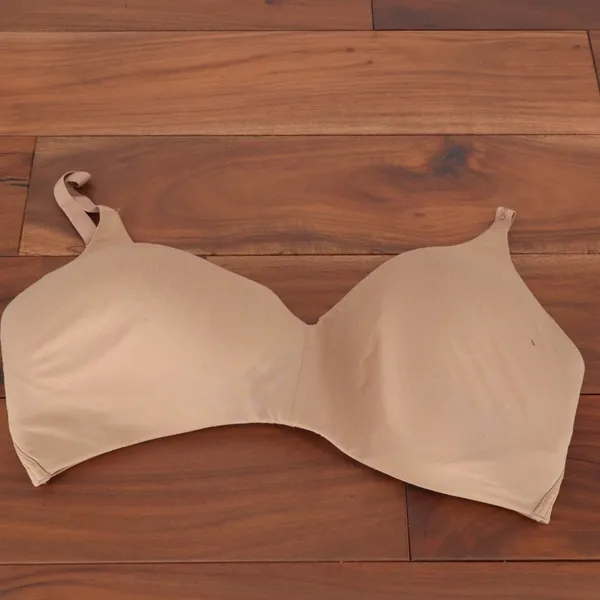 Calvin Klein Lightly Lined T-Shirt Bra Womens XL Nude Adjustable Strap Wireless - Image 2