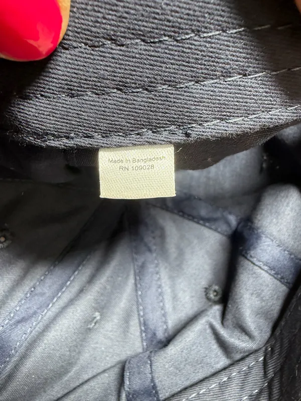 Navy Blue Strap Back Dad Hat Cap - Image 5