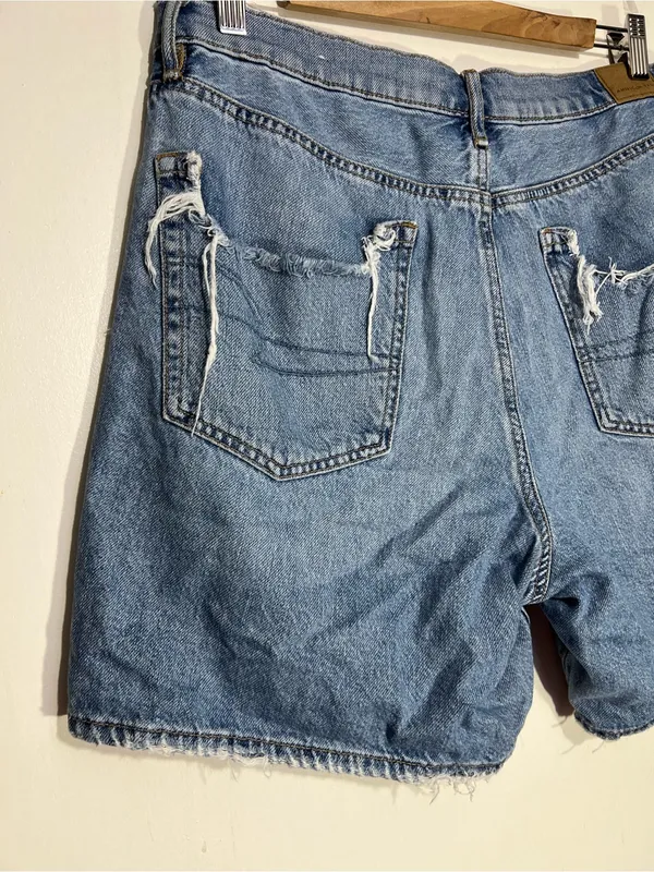 American Eagle Outfitters Light Blue 90s boyfriend short size 14 - Image 10
