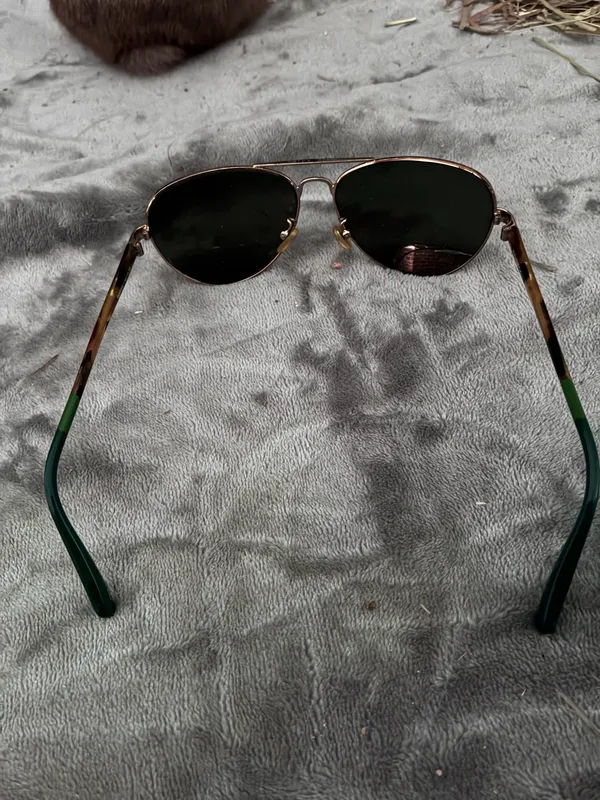 Carpe Diem Maverick Teardrop Aviator Gold-Tone Metal Frame Sunglasses - Image 3