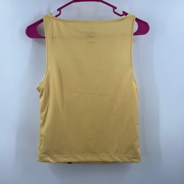 Urban Outfitters Tank SZ Small NEW Mercedes Daisy Graphic BoatNeck Yellow Y2K - Image 3