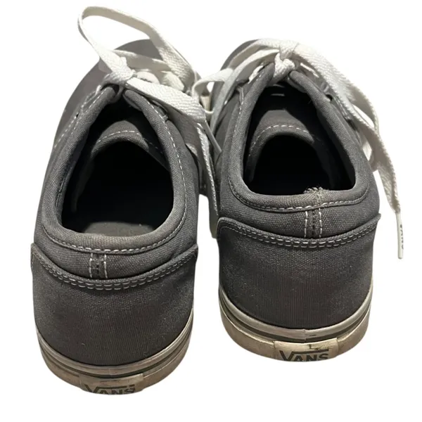 Vans‎ Women's 8 Grey Canvas Sneaker Slim Gym Shoe Skater Casual Comfortable - Image 4