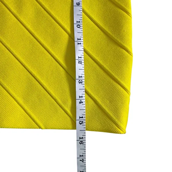Bebe Lemon Yellow Cutout Bandage Dress Y2K Buttercup Cap Sleeve - Image 11