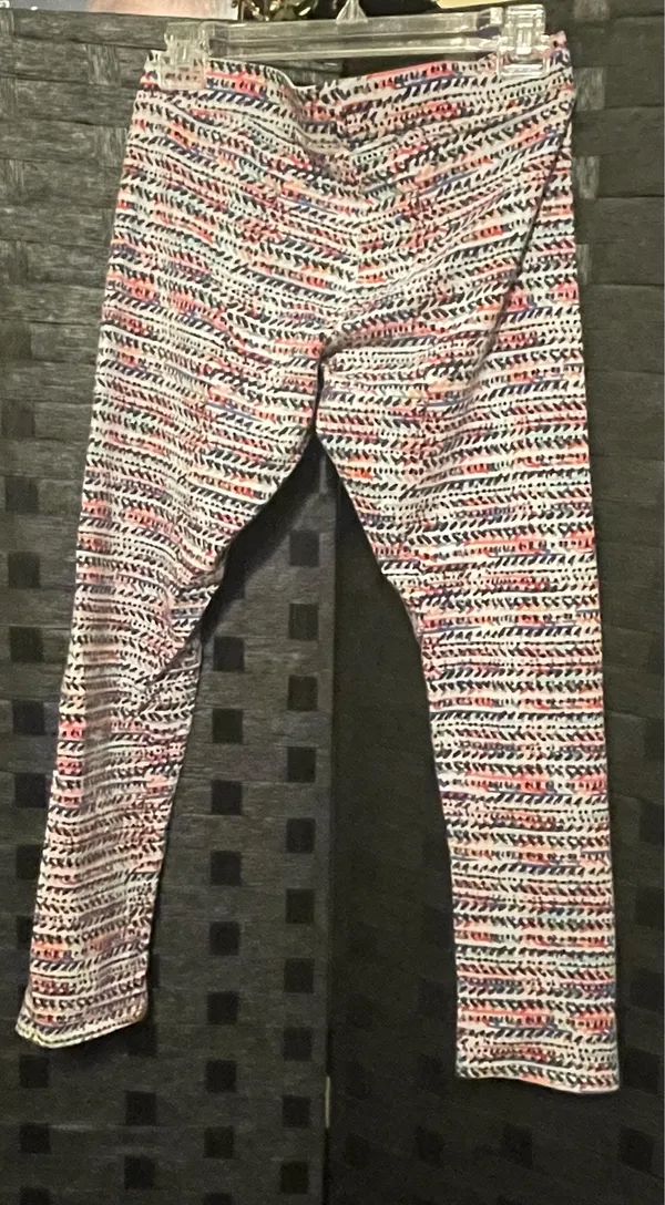 American Eagle High Rise Womens Multicolor Leggings Size L Pattern - Image 7
