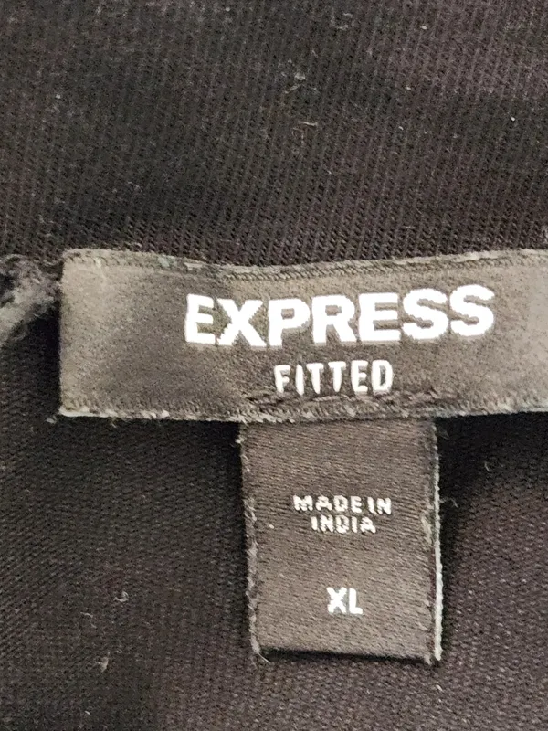 Express Black Sheer Mesh Long Sleeve Bodysuit Size XL - Image 7