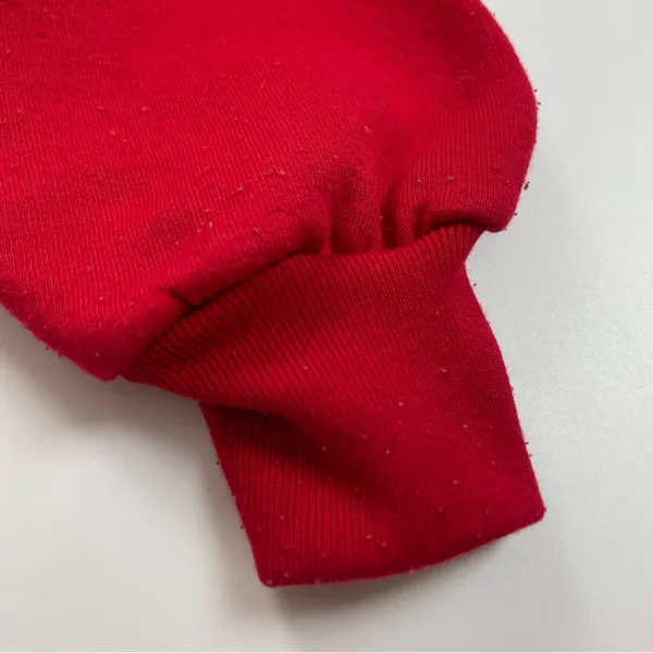 Vintage Giorgio Beverly‎ Hills Sweatshirt Red Collar Top Embroidered Preppy 80s - Image 10