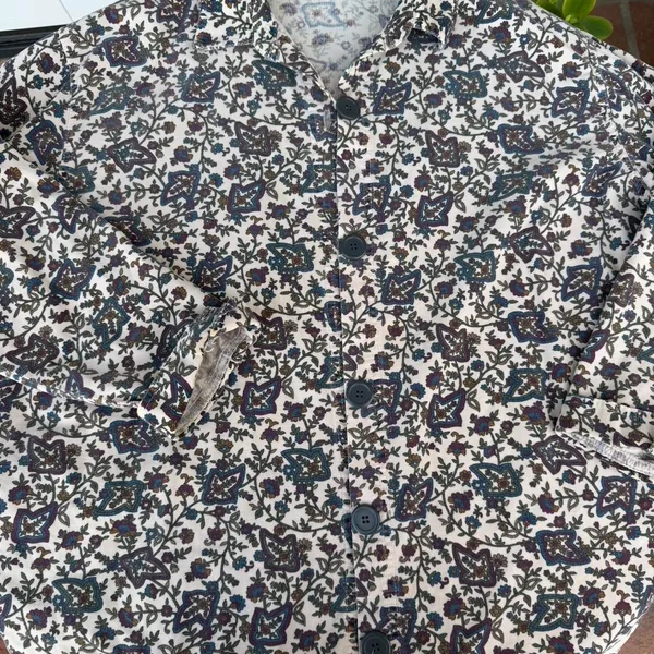 Free People Vintage 90s Marc Ware floral retro corduroy print jacket - Image 5