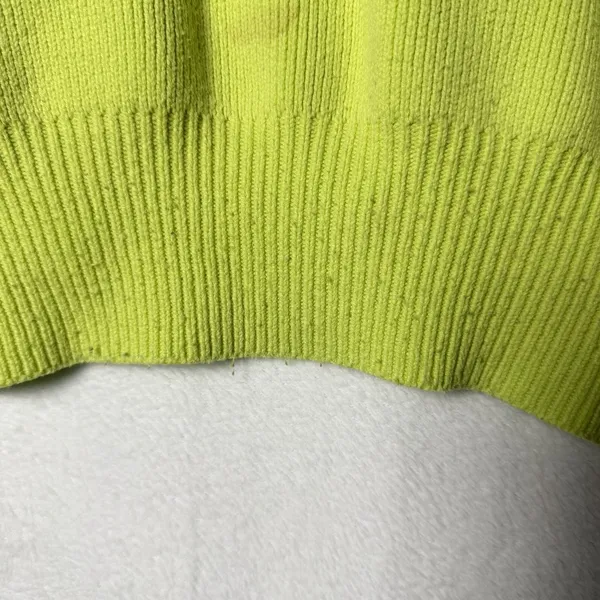 Free People Easy Street Ribbed Knit Tunic Sweater Top Womens size S Citron Green - Image 9