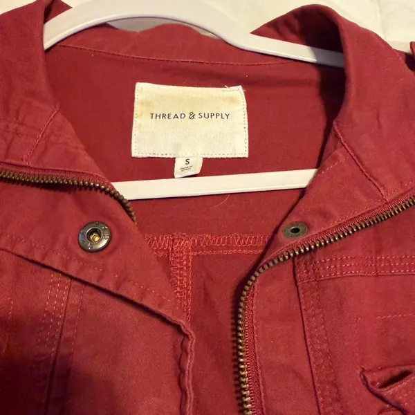 Thread and Supply Dark red cargo jacket  - Image 2