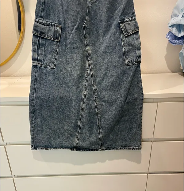 Denim cargo skirt Blue - Image 5