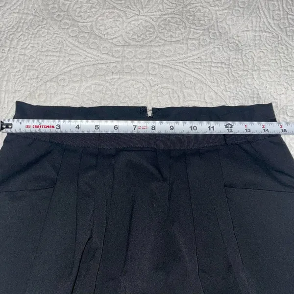 Gap Stretch Black Ruched Ribbon-Trimmed Waist Skirt with Pockets Size 4‎ - Image 9