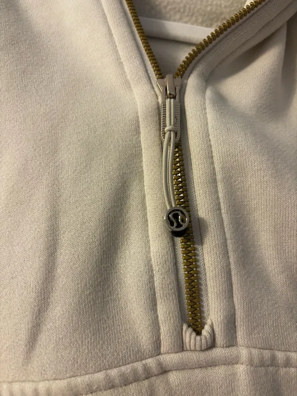 Lululemon Hooded Scuba Half-Zip M/L Bone - Image 2