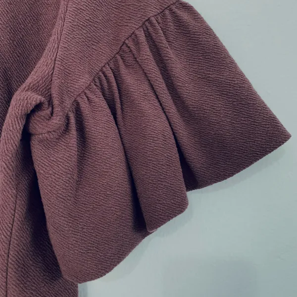 Express Textured Bell Sleeve Top - Image 4