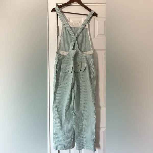 Free People Intown Mint Striped Jumpsuit Size Small NWT‎ - Image 4