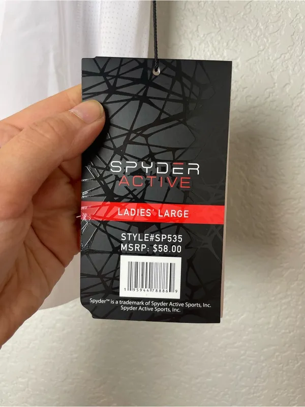 Bnwt! Spyder Women's White Performance Skort Size L - Image 5