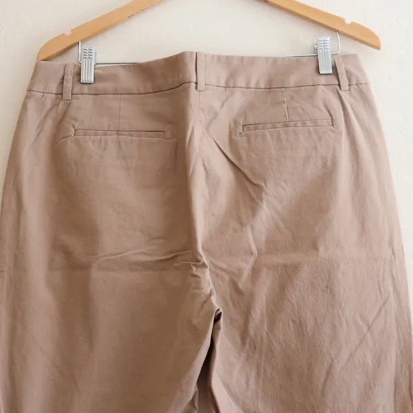 J.Crew Chino Pants Womens 14S Tan Brown Straight Leg‎ Stretch Cotton Style 22861 - Image 5
