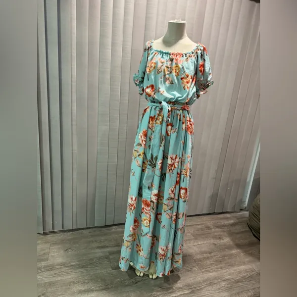 S🤍🌸AMTIOUS floral maxi dress ✨ Purple - Image 2